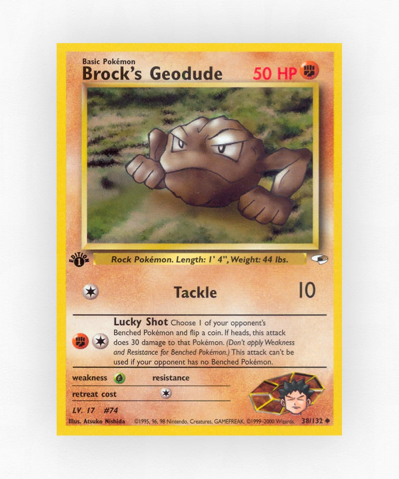 Brock's Geodude - Gym Heroes 38/132 (Unlimited Non-Holo)