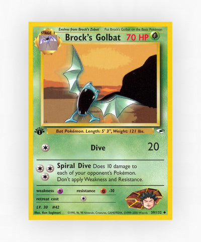 Brock's Golbat - Gym Heroes 39/132 (Unlimited Non-Holo)