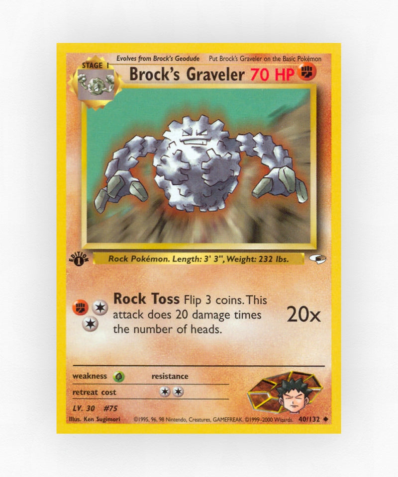 Brock's Graveler - Gym Heroes 40/132 (Unlimited Non-Holo)