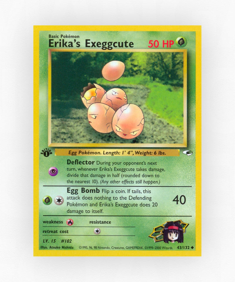 Erika's Exeggcute - Gym Heroes 43/132 (1st Edition Non-Holo)
