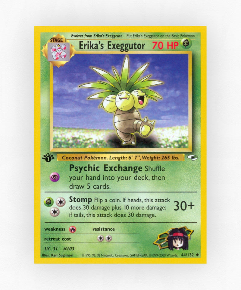 Erika's Exeggutor - Gym Heroes 44/132 (1st Edition Non-Holo)