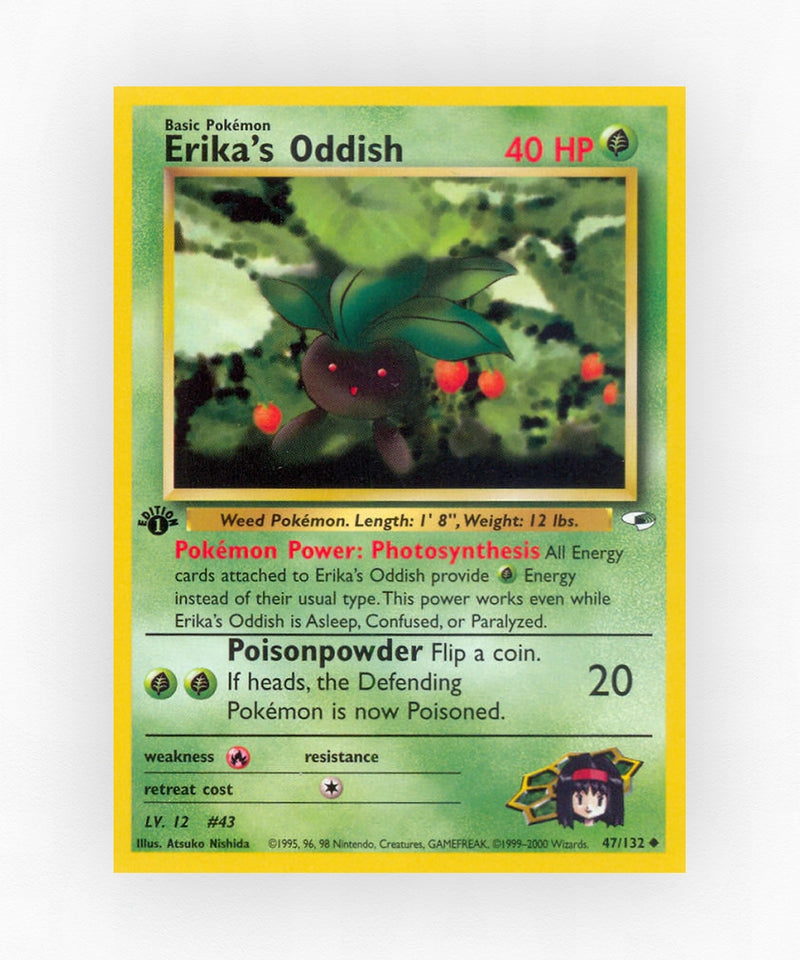 Erika's Oddish - Gym Heroes 47/132 (Unlimited Non-Holo)