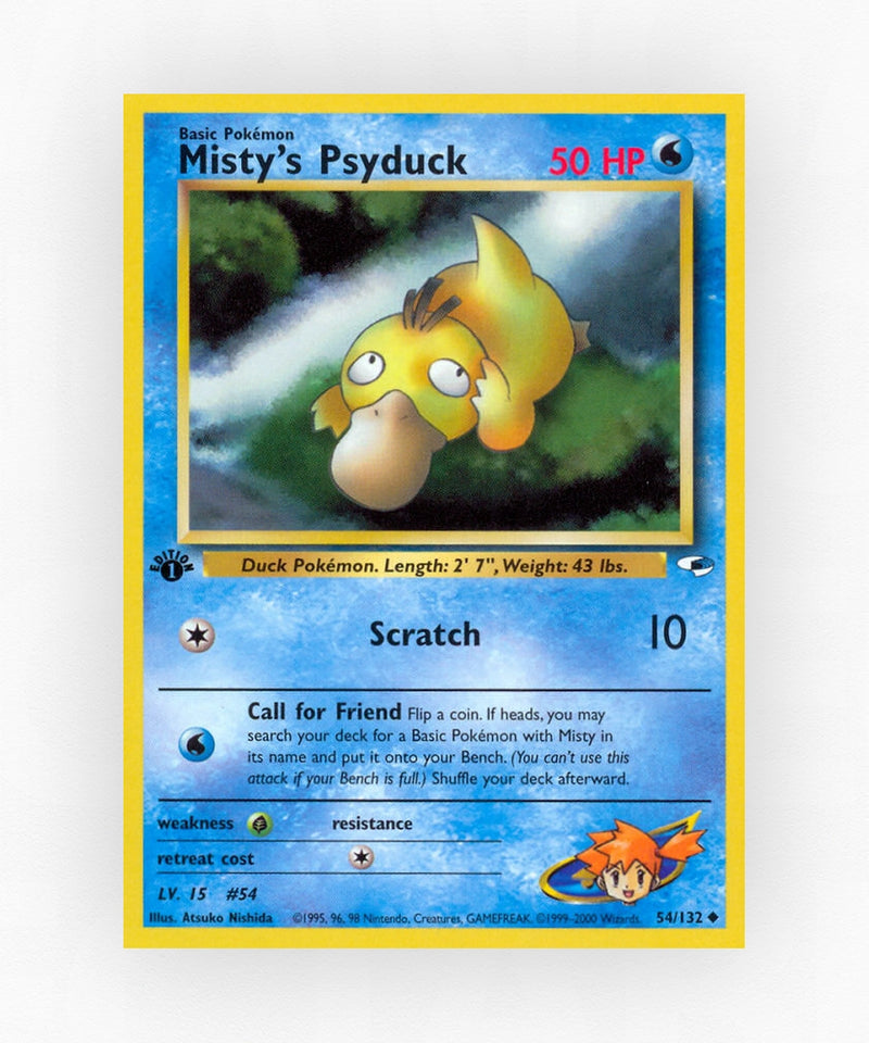 Misty's Psyduck - Gym Heroes 54/132 (1st Edition Non-Holo)