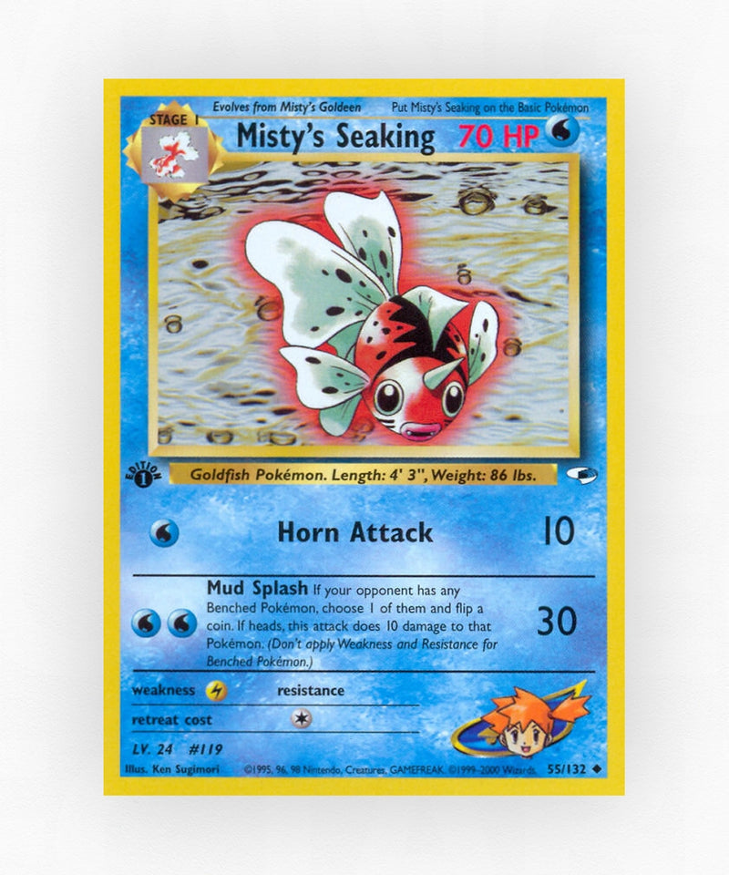 Misty's Seaking - Gym Heroes 55/132 (Unlimited Non-Holo)