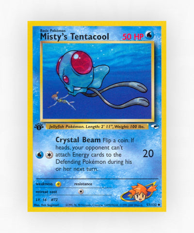 Misty's Tentacool - Gym Heroes 57/132 (Unlimited Non-Holo)