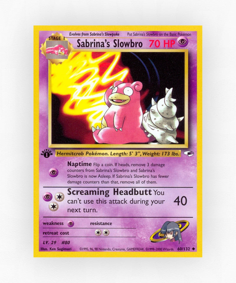 Sabrina's Slowbro - Gym Heroes 60/132 (Unlimited Non-Holo)