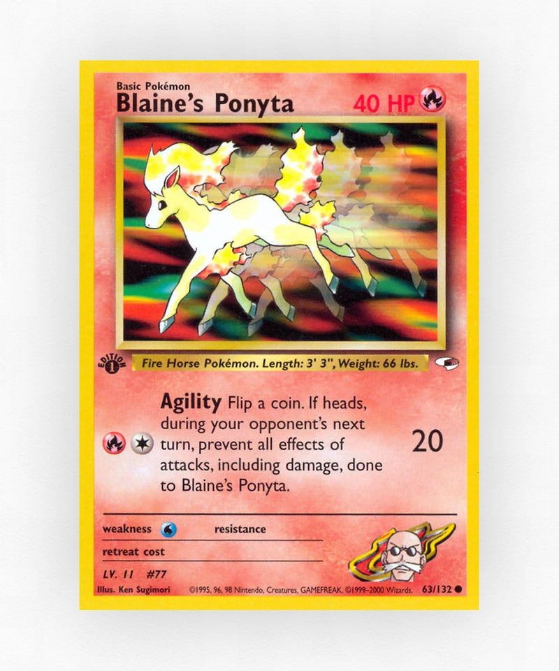 Blaine's Ponyta - Gym Heroes 63/132 (Unlimited Non-Holo)