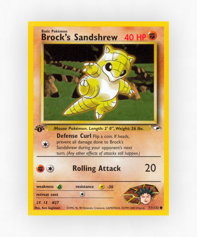 Brock's Sandshrew - Gym Heroes 71/132 (1st Edition Non-Holo)