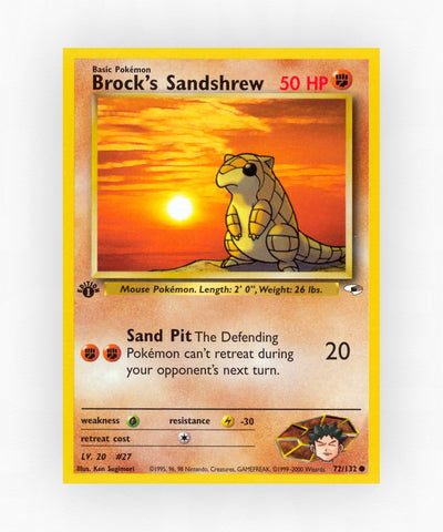 Brock's Sandshrew - Gym Heroes 72/132 (Unlimited Non-Holo)