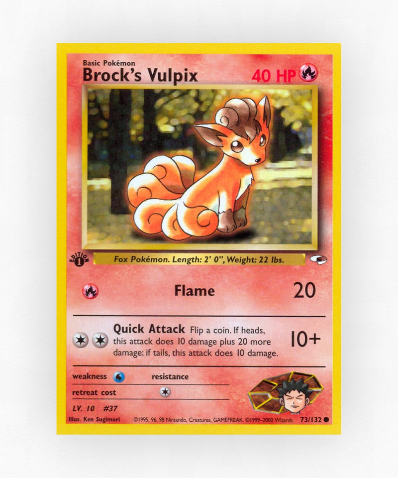 Brock's Vulpix - Gym Heroes 73/132 (Unlimited Non-Holo)