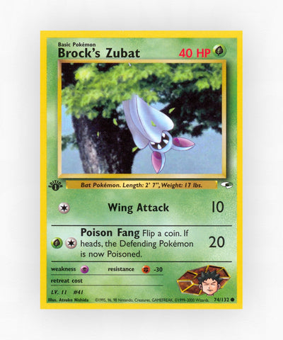 Brock's Zubat - Gym Heroes 74/132 (Unlimited Non-Holo)
