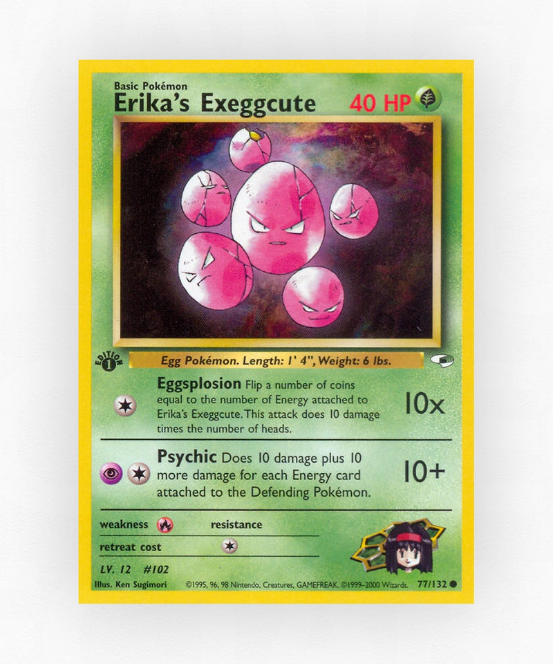 Erika's Exeggcute - Gym Heroes 77/132 (1st Edition Non-Holo)