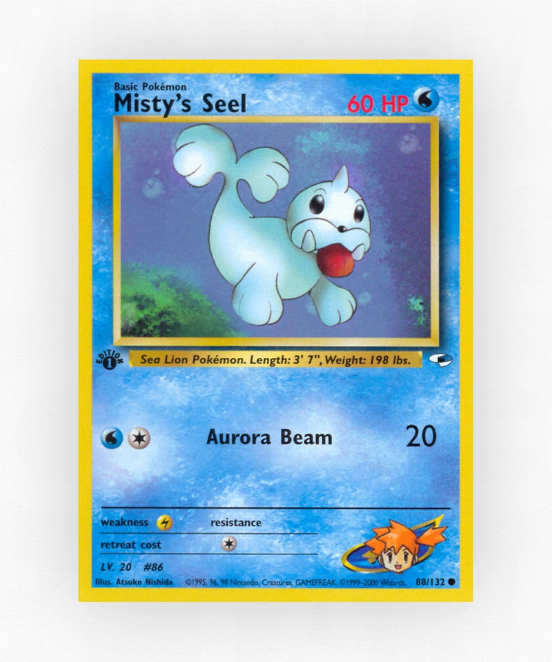 Misty's Seel - Gym Heroes 88/132 (1st Edition Non-Holo)