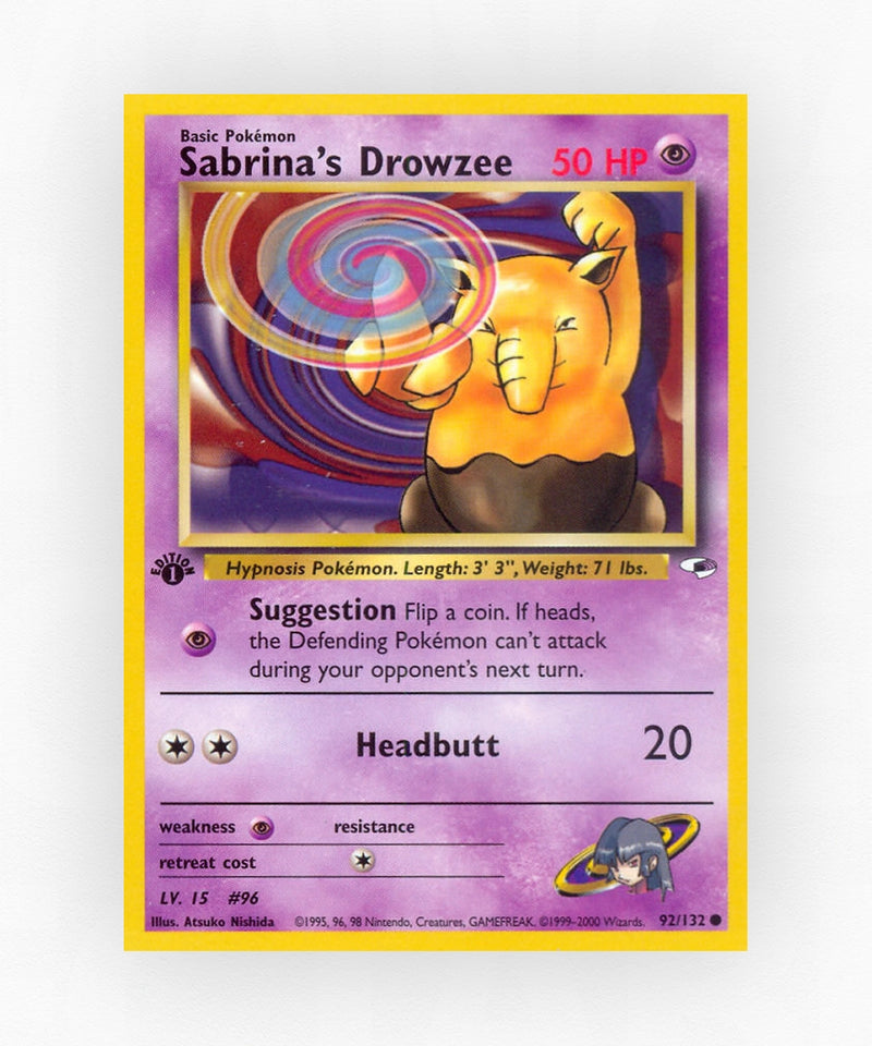Sabrina's Drowzee - Gym Heroes 92/132 (1st Edition Non-Holo)