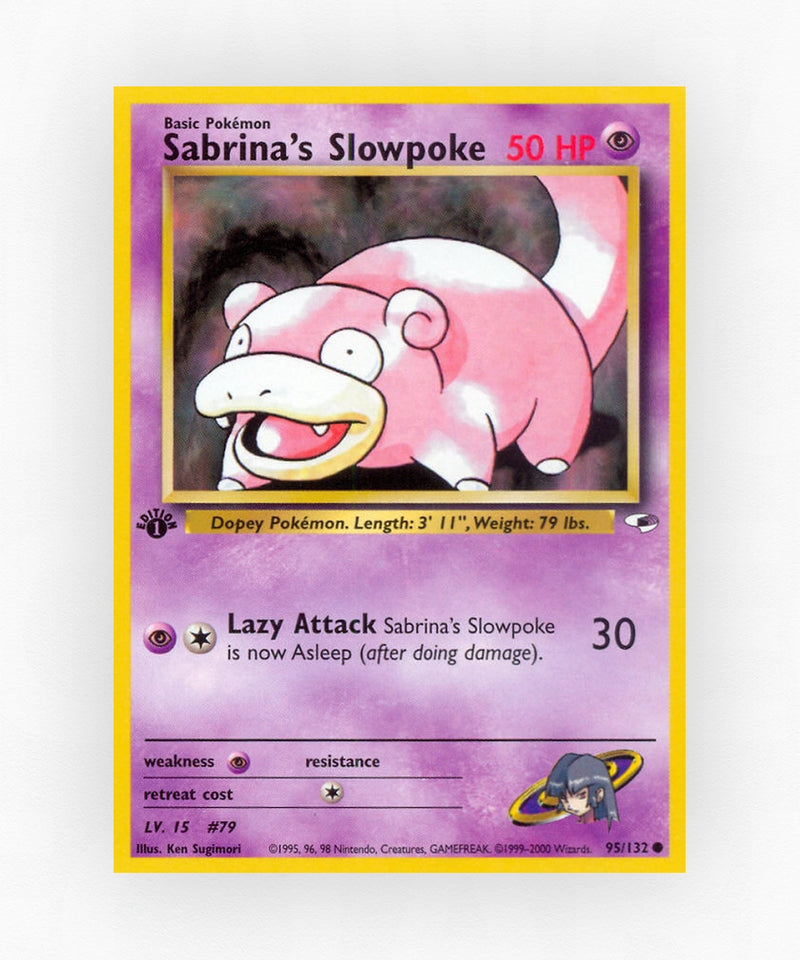 Sabrina's Slowpoke - Gym Heroes 95/132 (1st Edition Non-Holo)