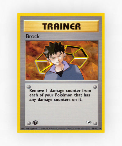 Brock - Gym Heroes 98/132 (1st Edition Non-Holo)