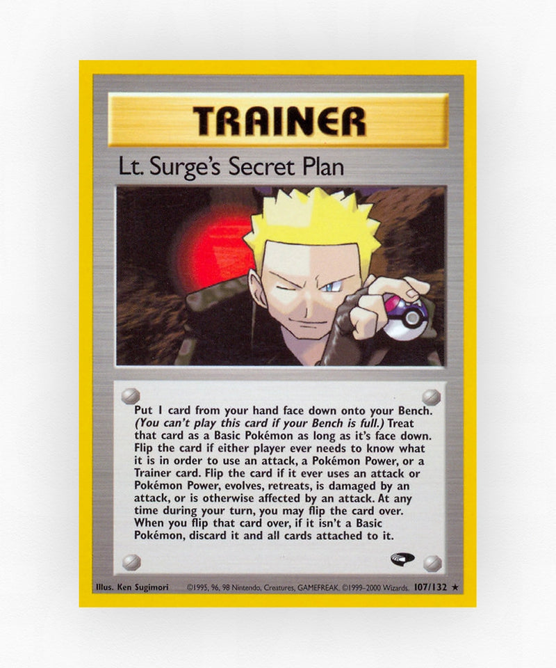 Lt. Surge's Secret Plan - Gym Challenge 107/132 (Unlimited Non-Holo)