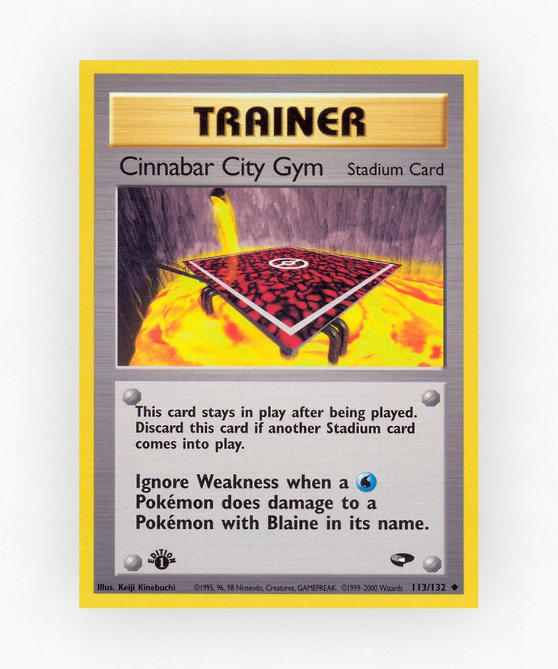 Cinnabar City Gym - Gym Challenge 113/132 (Unlimited Non-Holo)