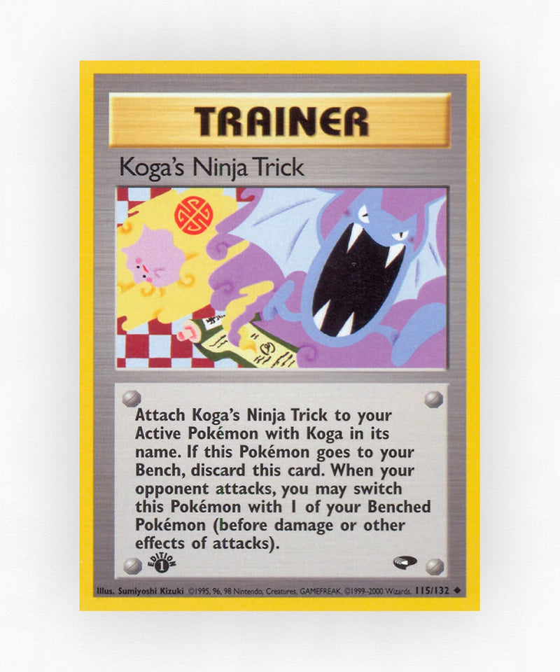 Koga's Ninja Trick - Gym Challenge 115/132 (Unlimited Non-Holo)