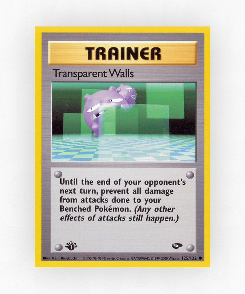 Transparent Walls - Gym Challenge 125/132 (1st Edition Non-Holo)