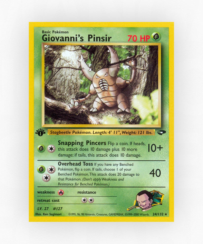 Giovanni's Pinsir - Gym Challenge 24/132 (1st Edition Non-Holo)