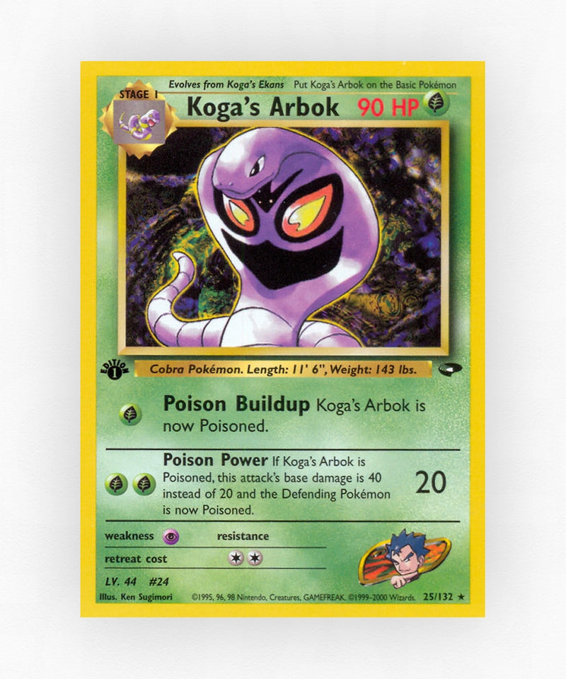 Koga's Arbok - Gym Challenge 25/132 (Unlimited Non-Holo)