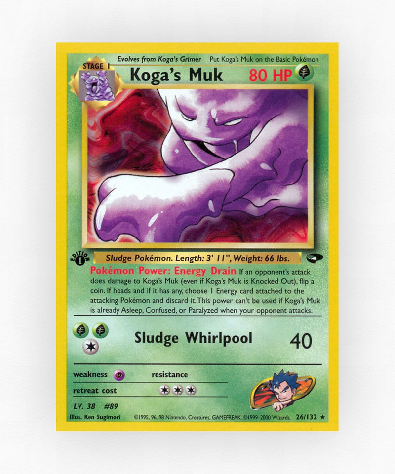 Koga's Muk - Gym Challenge 26/132 (1st Edition Non-Holo)
