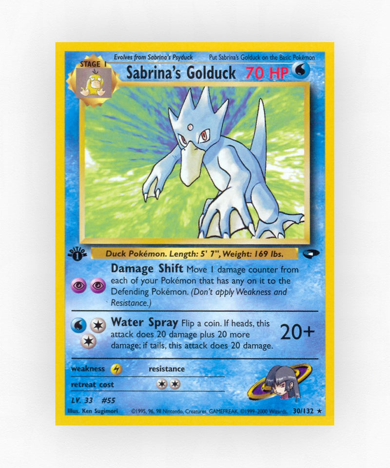 Sabrina's Golduck - Gym Challenge 30/132 (1st Edition Non-Holo)