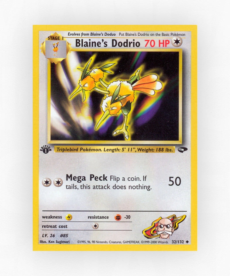 Blaine's Dodrio - Gym Challenge 32/132 (Unlimited Non-Holo)