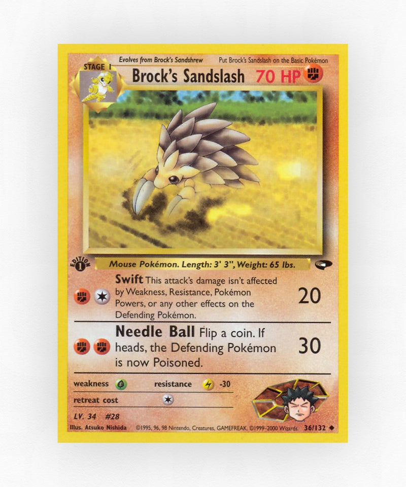 Brock's Sandslash - Gym Challenge 36/132 (Unlimited Non-Holo)