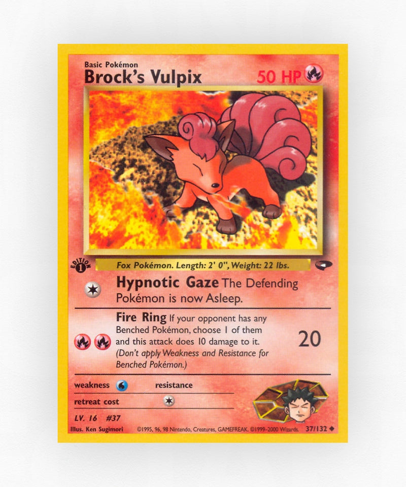 Brock's Vulpix - Gym Challenge 37/132 (Unlimited Non-Holo)