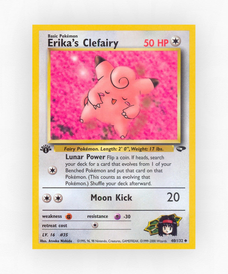 Erika's Clefairy - Gym Challenge 40/132 (1st Edition Non-Holo)