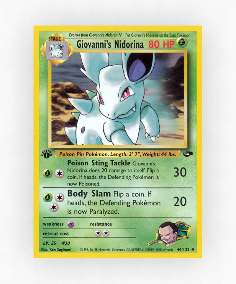 Giovanni's Nidorina - Gym Challenge 44/132 (1st Edition Non-Holo)