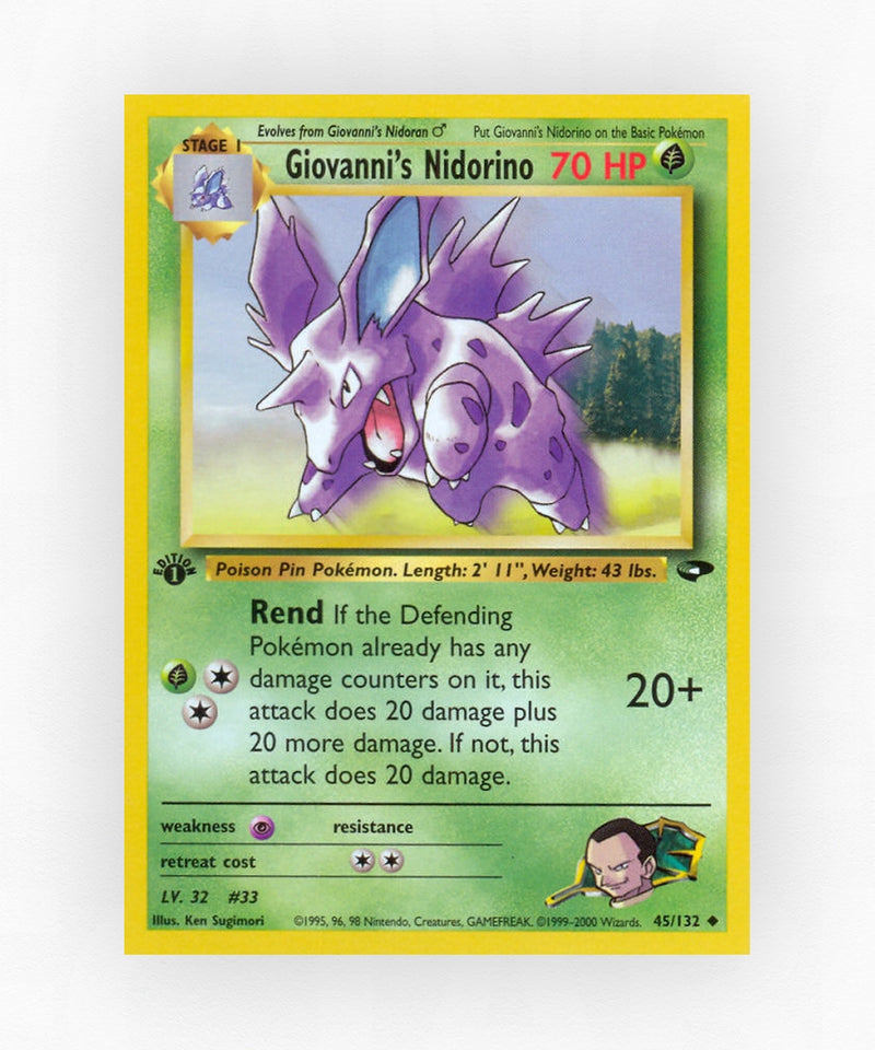 Giovanni's Nidorino - Gym Challenge 45/132 (Unlimited Non-Holo)