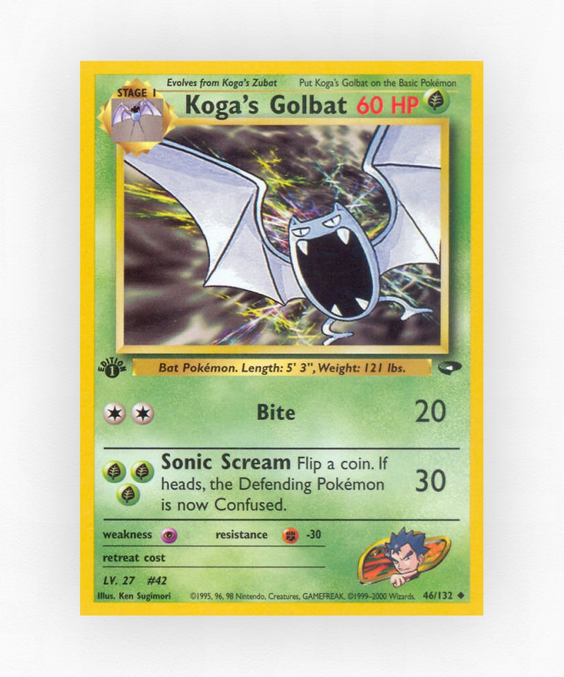 Koga's Golbat - Gym Challenge 46/132 (1st Edition Non-Holo)