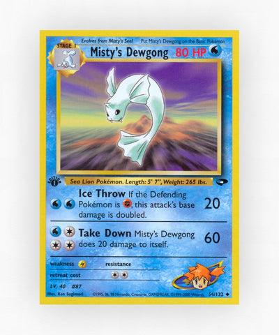 Misty's Dewgong - Gym Challenge 54/132 (Unlimited Non-Holo)