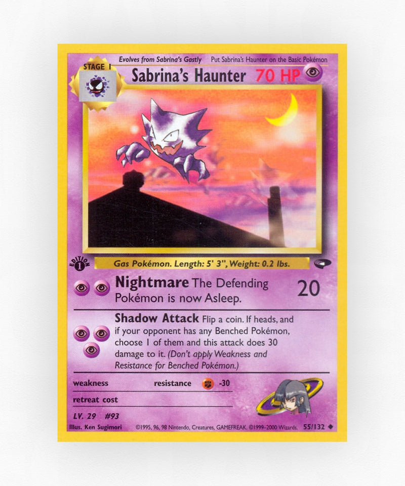 Sabrina's Haunter - Gym Challenge 55/132 (1st Edition Non-Holo)