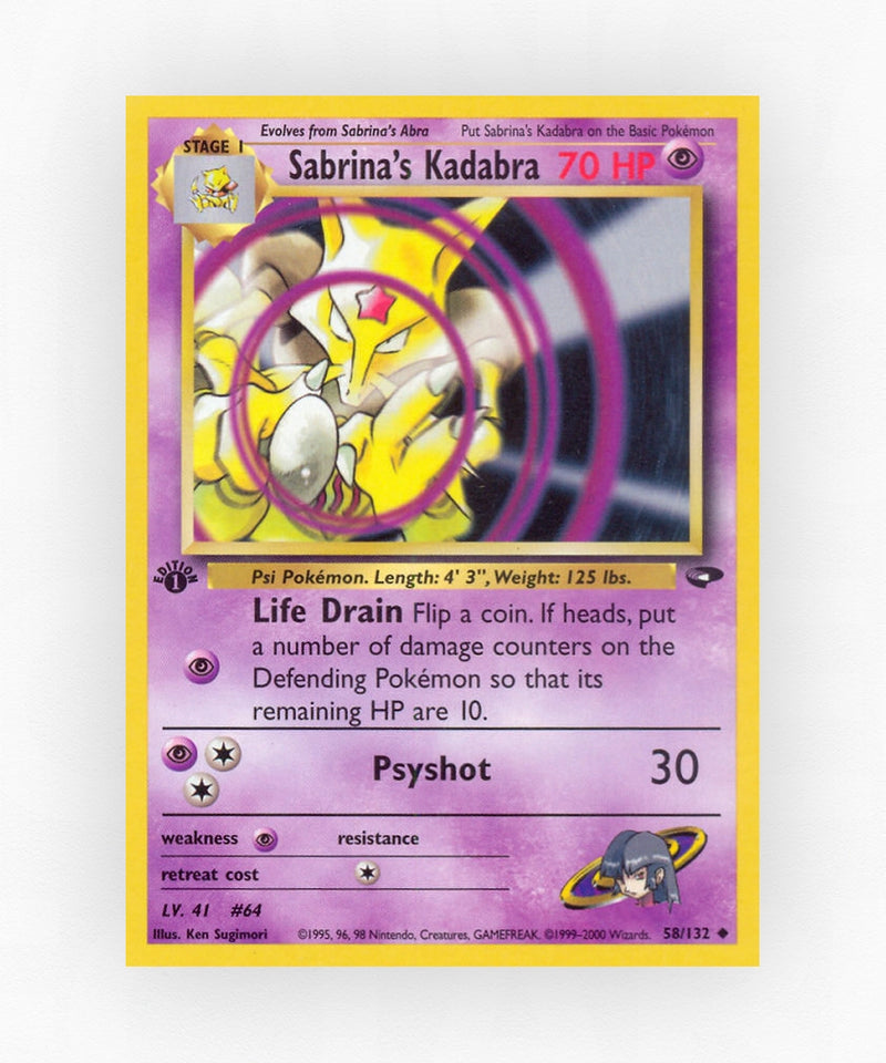 Sabrina's Kadabra - Gym Challenge 58/132 (Unlimited Non-Holo)
