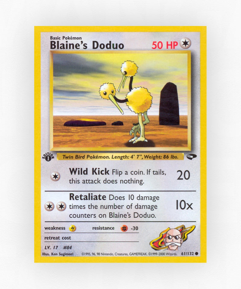 Blaine's Doduo - Gym Challenge 61/132 (Unlimited Non-Holo)