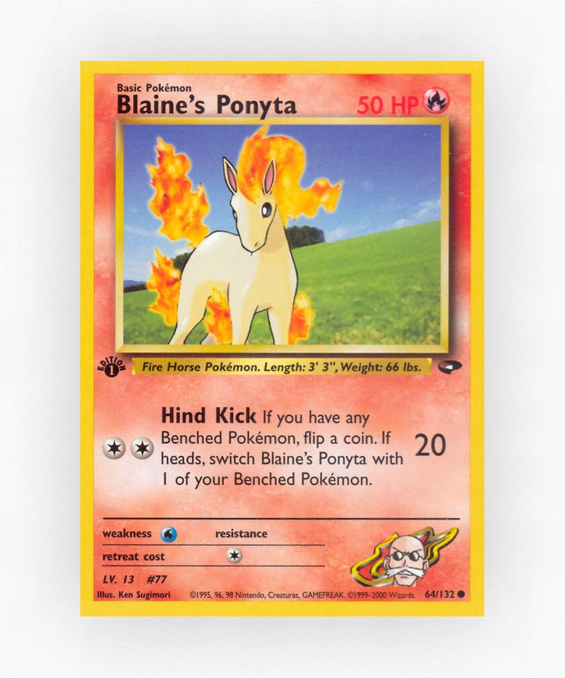 Blaine's Ponyta - Gym Challenge 64/132 (Unlimited Non-Holo)