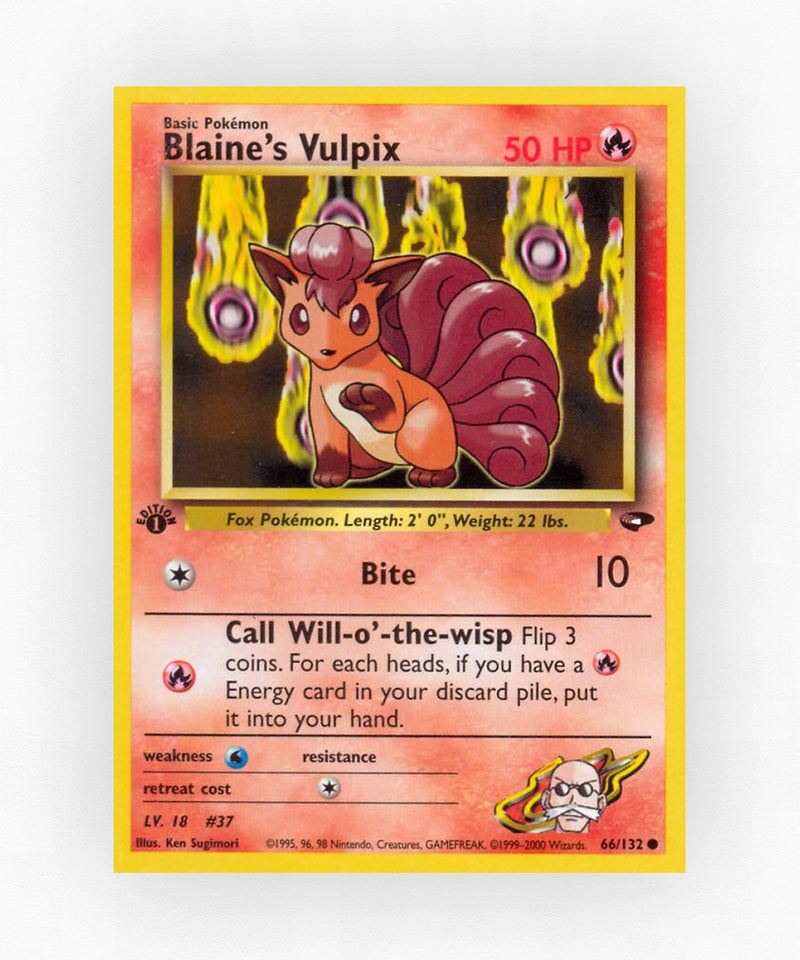 Blaine's Vulpix - Gym Challenge 66/132 (Unlimited Non-Holo)