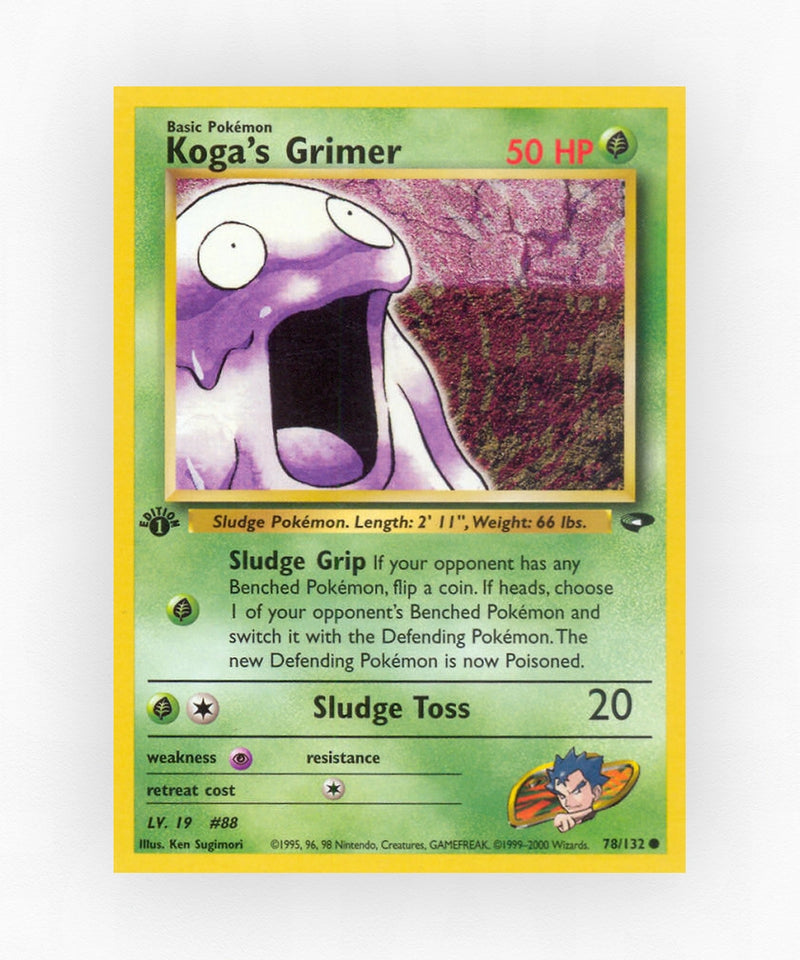 Koga's Grimer - Gym Challenge 78/132 (1st Edition Non-Holo)