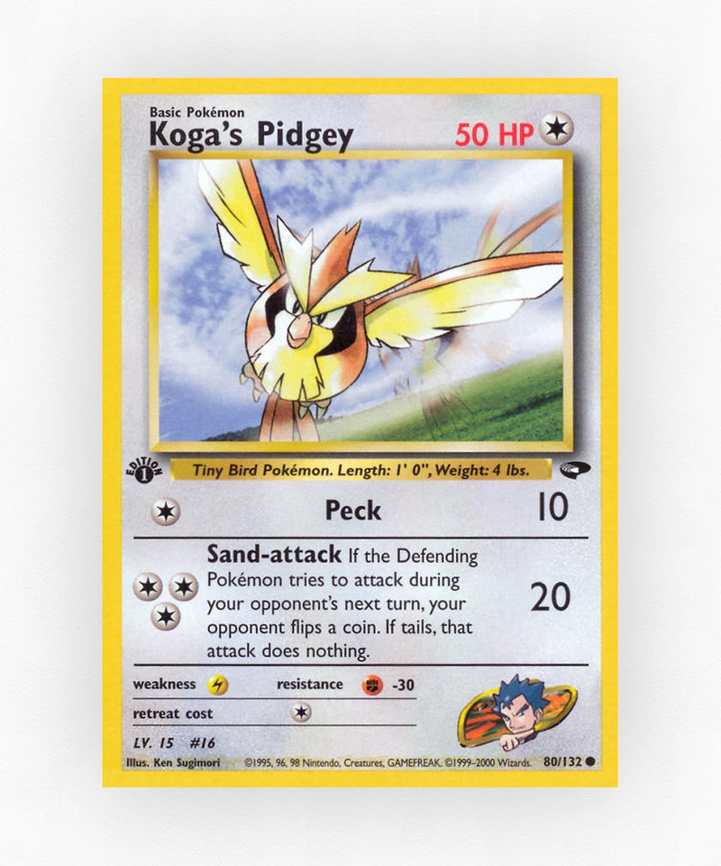Koga's Pidgey - Gym Challenge 80/132 (Unlimited Non-Holo)
