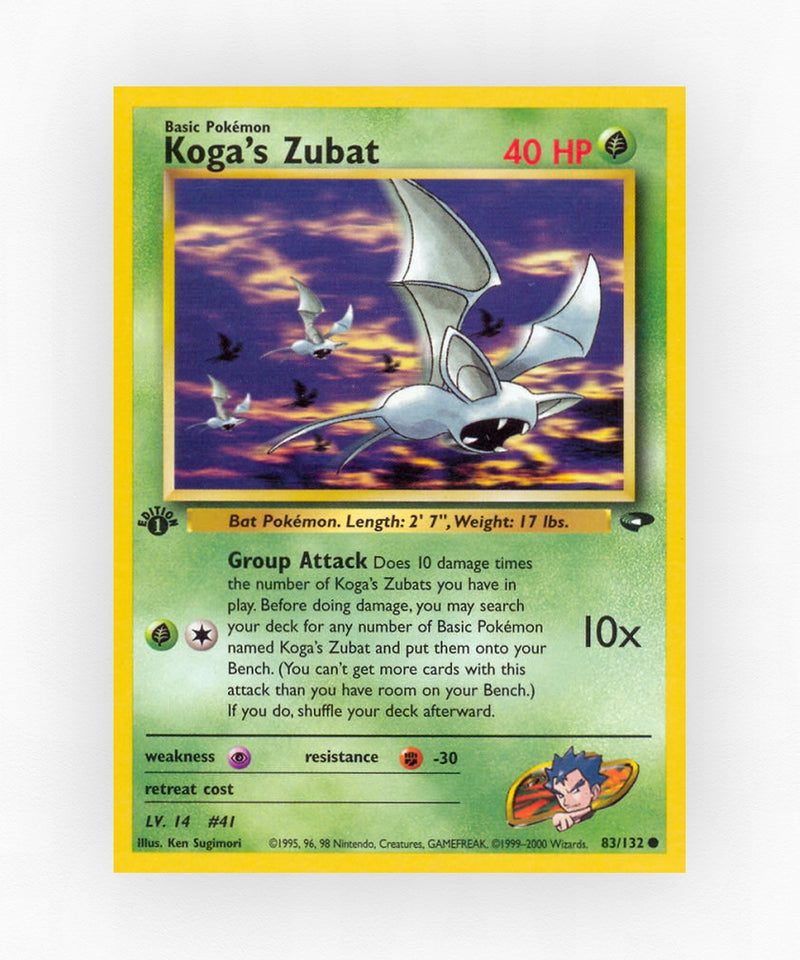 Koga's Zubat - Gym Challenge 83/132 (Unlimited Non-Holo)