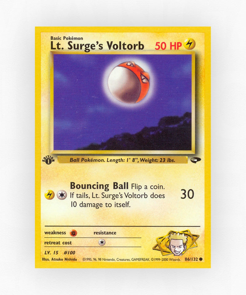 Lt. Surge's Voltorb - Gym Challenge 86/132 (Unlimited Non-Holo)