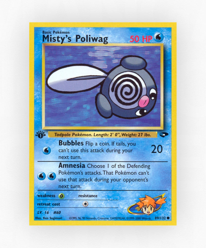 Misty's Poliwag - Gym Challenge 89/132 (1st Edition Non-Holo)