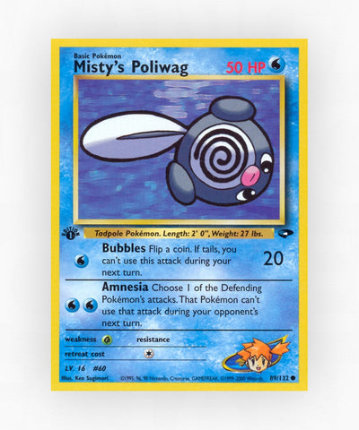 Misty's Poliwag - Gym Challenge 89/132 (Unlimited Non-Holo)
