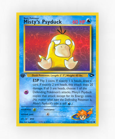 Misty's Psyduck - Gym Challenge 90/132 (1st Edition Non-Holo)