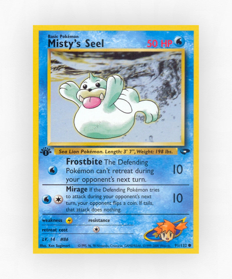Misty's Seel - Gym Challenge 91/132 (1st Edition Non-Holo)