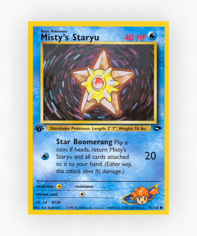 Misty's Staryu - Gym Challenge 92/132 (Unlimited Non-Holo)